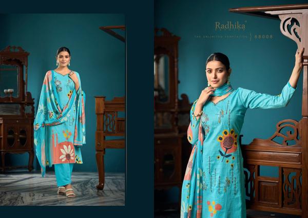 Radhika Azara Meera Cotton Digital Printed Dress Material